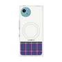 プレミアムスクエアケース with SnapMag［ CASEPLAY Tartan Check - Purple ］
