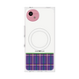 プレミアムスクエアケース with SnapMag［ CASEPLAY Tartan Check - Purple ］