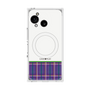 プレミアムスクエアケース with SnapMag［ CASEPLAY Tartan Check - Purple ］