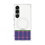 プレミアムスクエアケース with SnapMag［ CASEPLAY Tartan Check - Purple ］