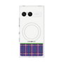 プレミアムスクエアケース with SnapMag［ CASEPLAY Tartan Check - Purple ］
