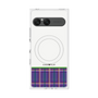 プレミアムスクエアケース with SnapMag［ CASEPLAY Tartan Check - Purple ］