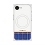 プレミアムスクエアケース with SnapMag［ CASEPLAY Tartan Check - Blue ］