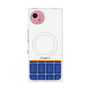 プレミアムスクエアケース with SnapMag［ CASEPLAY Tartan Check - Blue ］