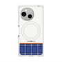 プレミアムスクエアケース with SnapMag［ CASEPLAY Tartan Check - Blue ］