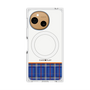 プレミアムスクエアケース with SnapMag［ CASEPLAY Tartan Check - Blue ］