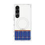 プレミアムスクエアケース with SnapMag［ CASEPLAY Tartan Check - Blue ］