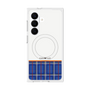 プレミアムスクエアケース with SnapMag［ CASEPLAY Tartan Check - Blue ］