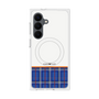 プレミアムスクエアケース with SnapMag［ CASEPLAY Tartan Check - Blue ］