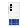 プレミアムスクエアケース with SnapMag［ CASEPLAY Tartan Check - Blue ］