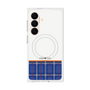 プレミアムスクエアケース with SnapMag［ CASEPLAY Tartan Check - Blue ］