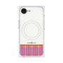 プレミアムスクエアケース with SnapMag［ CASEPLAY Tartan Check - Pink ］