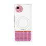 プレミアムスクエアケース with SnapMag［ CASEPLAY Tartan Check - Pink ］