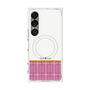 プレミアムスクエアケース with SnapMag［ CASEPLAY Tartan Check - Pink ］