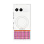 プレミアムスクエアケース with SnapMag［ CASEPLAY Tartan Check - Pink ］
