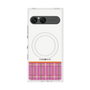 プレミアムスクエアケース with SnapMag［ CASEPLAY Tartan Check - Pink ］