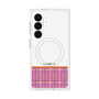 プレミアムスクエアケース with SnapMag［ CASEPLAY Tartan Check - Pink ］