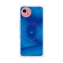 プレミアムスクエアケース with SnapMag［ CASEPLAY Winding Pattern - Blue ］