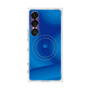 プレミアムスクエアケース with SnapMag［ CASEPLAY Winding Pattern - Blue ］