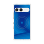 プレミアムスクエアケース with SnapMag［ CASEPLAY Winding Pattern - Blue ］