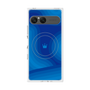 プレミアムスクエアケース with SnapMag［ CASEPLAY Winding Pattern - Blue ］