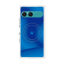 プレミアムスクエアケース with SnapMag［ CASEPLAY Winding Pattern - Blue ］