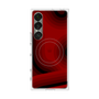 プレミアムスクエアケース with SnapMag［ CASEPLAY Winding Pattern - Red ］