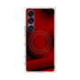 プレミアムスクエアケース with SnapMag［ CASEPLAY Winding Pattern - Red ］