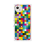 プレミアムスクエアケース with SnapMag［ CASEPLAY Rainbow Check ］