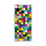 プレミアムスクエアケース with SnapMag［ CASEPLAY Rainbow Check ］