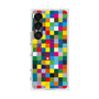プレミアムスクエアケース with SnapMag［ CASEPLAY Rainbow Check ］