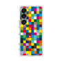 プレミアムスクエアケース with SnapMag［ CASEPLAY Rainbow Check ］