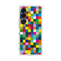 プレミアムスクエアケース with SnapMag［ CASEPLAY Rainbow Check ］
