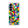プレミアムスクエアケース with SnapMag［ CASEPLAY Rainbow Check ］