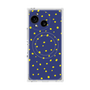 プレミアムスクエアケース with SnapMag［ Drawing Dot - Navy ］