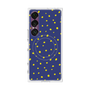 プレミアムスクエアケース with SnapMag［ Drawing Dot - Navy ］