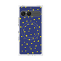 プレミアムスクエアケース with SnapMag［ Drawing Dot - Navy ］