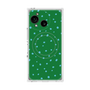 プレミアムスクエアケース with SnapMag［ Drawing Dot - Green ］