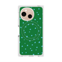 プレミアムスクエアケース with SnapMag［ Drawing Dot - Green ］