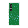 プレミアムスクエアケース with SnapMag［ Drawing Dot - Green ］