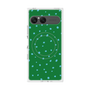プレミアムスクエアケース with SnapMag［ Drawing Dot - Green ］