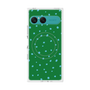 プレミアムスクエアケース with SnapMag［ Drawing Dot - Green ］