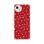 プレミアムスクエアケース with SnapMag［ Drawing Dot - Red ］