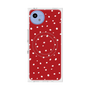プレミアムスクエアケース with SnapMag［ Drawing Dot - Red ］