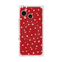 プレミアムスクエアケース with SnapMag［ Drawing Dot - Red ］