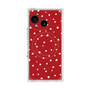 プレミアムスクエアケース with SnapMag［ Drawing Dot - Red ］