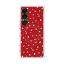 プレミアムスクエアケース with SnapMag［ Drawing Dot - Red ］