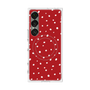 プレミアムスクエアケース with SnapMag［ Drawing Dot - Red ］