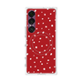 プレミアムスクエアケース with SnapMag［ Drawing Dot - Red ］