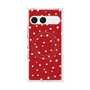 プレミアムスクエアケース with SnapMag［ Drawing Dot - Red ］